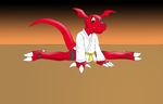  claws digimon dragon guilmon hector21314 hi_res invalid_color karate scalie two_toes 