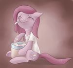  clothing comfort_eating crying cutie_mark eating equine eyes_closed female feral friendship_is_magic hair horse ice_cream mammal my_little_pony pink_hair pinkamena_(mlp) pinkie_pie_(mlp) pony shirt simple_background solo vampirenok 
