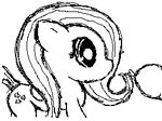  bamshark cum cum_on_face cumshot duo equine female feral fluttershy_(mlp) friendship_is_magic happy horse low_res male mammal monochrome my_little_pony open_mouth orgasm penis pony sex sketch straight unknown_artist 