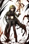  hand_on_hip highres long_hair looking_at_viewer mamuru open_mouth original pants solo 