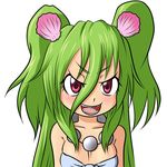  absurdres bad_id bad_pixiv_id green_hair highres jewelry mermaid monster_girl muromi-san namiuchigiwa_no_muromi-san necklace red_eyes seashell shell solo twintails two_side_up 