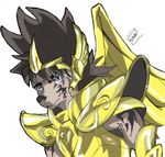  armor canine helmet knights_of_the_zodiac male mammal saint_seiya signature solo voshiket voshiket_(artist) wings wolf 