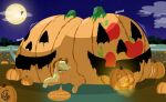 2024 absurd_res applejack_(mlp) big_butt blonde_hair bodypaint bounce bouncing_butt brown_clothing brown_hat brown_headwear butt butt_squish clothing cloud colored cowboy_hat cutie_mark digital_media_(artwork) duo equid equine eyelashes female feral flutterbat_(mlp) fluttershy_(mlp) food friendship_is_magic front_view fruit full_moon green_eyes hair halloween hand_on_butt hand_on_hip hand_on_own_hip hasbro hat hat_only headgear headgear_only headwear headwear_only hi_res holidays horse huge_butt hyper hyper_butt jack-o&#039;-lantern looking_at_viewer lukewarmluke lying mammal moon mostly_nude motion_lines my_little_pony night on_front open_mouth open_smile orange_body orange_ears outside painted_butt pink_mouth pink_tongue plant pony pumpkin pumpkin_patch red_eyes red_hairband shaded sky smile smiling_at_viewer smug squish talking_to_viewer tongue wobbling