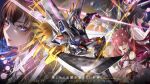  3girls absurdres azki_(4th_costume)_(hololive) azki_(hololive) beam_saber black_hair blue_eyes braid brooch brown_hair cleavage_cutout clothing_cutout collared_dress colored_inner_hair commentary crystal_wings destiny_gundam_spec_ii detached_wings double-parted_bangs dress dual_wielding earrings english_commentary gundam gundam_seed gundam_seed_freedom hair_between_eyes half_up_half_down_braid halo heterochromia highres holding holding_removed_eyewear holding_shield holding_sword holding_weapon hololive hololive_english horns infinite_justice_gundam_type_ii irys_(hololive) irys_(irys_2.0)_(hololive) jewelry katana long_hair long_sleeves looking_at_viewer mecha mighty_strike_freedom_gundam mobile_suit movie_poster multicolored_hair multiple_girls nonkhian official_alternate_costume open_mouth parted_lips pink_hair pointy_ears purple_eyes purple_hair red_hair robot science_fiction shield shoulder_cutout space star-shaped_pupils star_(symbol) star_halo streaked_hair sword symbol-shaped_pupils tokino_sora tokino_sora_(birthday_2022) twin_braids unworn_eyewear very_long_hair virtual_youtuber weapon white_dress wide_sleeves wings 