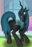  butt changeling clitoris equine female feral friendship_is_magic horse looking_back mammal my_little_pony nude pony presenting presenting_hindquarters pussy pussy_juice queen_chrysalis_(mlp) solo wings xyi 