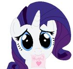  alpha_channel animated blink blue_eyes english_text equine eyeshadow female feral friendship_is_magic fur hair horn horse hug hugs? low_res makeup mammal my_little_pony plain_background pony purple_hair rarity_(mlp) solo text tomdantherock transparent_background unicorn white_fur 