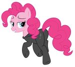  alpha_channel biting_lip blue_eyes catsuit clothing equine female feral friendship_is_magic hair horse lip_bite looking_back mammal my_little_pony pink_hair pinkie_pie_(mlp) plain_background pony solo suggestive tight_clothing vector 