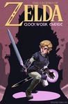  aaron_diaz belt blonde_hair boots chainmail commentary cover english_commentary fake_cover gauntlets gloves highres long_hair master_sword mismatched_gloves pointy_ears princess_zelda purple_eyes scabbard sheath solo sword the_legend_of_zelda tunic weapon what_if 