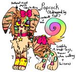 2024 ambiguous_gender bow_(disambiguation) brown_hair clothing collar countershading different_sized_pupils drugged eevee english_text fakemon feral fur generation_1_pokemon generation_7_pokemon hair hi_res jackrabbit_(artist) legwear leopard_spots markings multicolored_body multicolored_fur multicolored_hair multicolored_markings multicolored_tail nintendo paws pokemon pokemon_(species) poprock_(jackrabbit) rainbow rainbow_body rainbow_fur rainbow_hair rainbow_markings rainbow_tail rockruff shaking solo sparklefur spots star substance_intoxication tail text trembling
