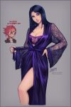  2girls arcane:_league_of_legends arcane_vi artist_name black_hair bra breasts caitlyn_(league_of_legends) cleavage collarbone cropped_legs english_text grey_background highres iahfy large_breasts league_of_legends long_hair meme multiple_girls neuron_activation_(meme) pink_eyes purple_bra red_hair see-through_clothes see-through_sleeves shiny_skin short_hair simple_background smile underwear vi_(league_of_legends) wide_sleeves yuri 
