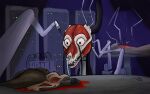 absurd_res bone canid canine female fox gore hi_res magnificent-arsehole mammal meat_on_bone skinned skull surgical_operation