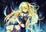  blue_eyes headphones lily_(vocaloid) tagme vocaloid 