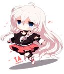  :o ahoge bad_id bad_pixiv_id blue_eyes braid chibi haru431 ia_(vocaloid) long_hair solo thigh_strap twin_braids vocaloid white_hair 