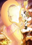 2024 3_toes 4_fingers absurd_res anthro armlet bedroom_eyes big_breasts blonde_hair blush bottomwear bracelet breasts butt canid canine claws cliff clothed clothing colored countershade_breasts countershade_legs countershade_torso countershading detailed_background digital_media_(artwork) dipstick_ears dipstick_tail dragon duo ear_markings ear_piercing ear_ring eyelashes eyes_closed feet female fingers fox full-length_portrait fur furgonomic_bottomwear furgonomics furred_dragon furred_scalie glistening glistening_eyes gloves_(marking) green_body green_ear_tips green_fur green_tail_tip hair hand_on_partner hand_on_partner&#039;s_face hi_res holding_partner hybrid inner_ear_fluff japanese_text jewelry kneeling larger_female leaf_skirt leg_markings loincloth looking_at_another looking_at_partner male mammal markings multicolored_ears mythological_creature mythological_scalie mythology narrowed_eyes neck_ring open_mouth open_smile piercing pink_eyes pink_inner_ear plant plant_hair portrait pseudo_hair ring_piercing romantic romantic_couple scalie sculpture seductive shaded sho_shibamoto side_boob size_difference skimpy smaller_male smile smiling_at_another smiling_at_partner snout socks_(marking) soles sparkles standing statue tail tail_markings teeth text three-quarter_view toe_claws toes tongue tongue_out translucent translucent_clothing tuft two_tone_ears water whiskers white_body white_ears white_fur white_inner_ear_fluff white_tail white_tail_tip yellow_body yellow_fur yellow_tail