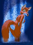  anthro bathing breasts butt canine disney female fox fox_and_the_hound ken_singshow looking_back mammal nude raised_tail side_boob solo vixey water 
