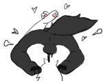 2025 alliartist ambiguous_gender anal anal_penetration anthro anus balls black_body black_cum black_fur black_pawpads bodily_fluids canid canine canis changed_(video_game) colored_cum cum cum_in_ass cum_inside duo fur genital_fluids genitals goo_creature heart_symbol lin_(changed) male male/ambiguous mammal pawpads penetration pink_pawpads puro_(changed) tail unusual_bodily_fluids unusual_cum unusual_genital_fluids white_body white_fur wolf
