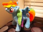  amazon_tradesforever dash equine female friendship_is_magic mammal my_little_pony pegasus plushie rainbow rainbow_dash_(mlp) real solo wings 