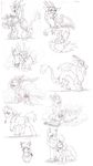  apple_bloom_(mlp) big_macintosh_(mlp) black_and_white blanket book bow cutie_mark discord_(mlp) draconequus equine fangs female friendship_is_magic glowing horn horse inuhoshi-to-darkpen magic male mammal monochrome moon my_little_pony necklace pony princess princess_celestia_(mlp) princess_luna_(mlp) reading royalty scetck twilight_sparkle_(mlp) unicorn wheat winged_unicorn wings 