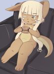 absurd_res eating female furniture hi_res humanoid made_in_abyss madoukat nanachi on_sofa overweight sitting sitting_on_sofa sofa solo tail