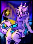 anthro argon_the_derg argon_the_derg_(character) backrub belly belly_rub belly_squish big_butt blep blush blush_lines blushing_profusely butt butt_grab crotch_rub disembodied_hand dragon embarrased_horny embarrassed fluffy fluffy_tail fur furred_dragon furred_scalie ghost_hand glowing glowing_eyes glowing_markings glowstick hand_on_belly hand_on_butt hand_on_crotch hi_res horn male markings mythological_creature mythological_scalie mythology petting petting_body pink_body purple_body purple_eyes scalie slightly_chubby solo squish tail tail_petting thick_thighs tongue tongue_out