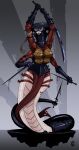 2025 4_arms 4_breasts absurd_res anthro apode armor black_clothing black_gloves black_handwear black_latex blood blood_on_weapon bodily_fluids bottomwear breasts clothed clothed_anthro clothed_female clothing corset draconcopode female furgonomics gloves handwear hi_res holding_melee_weapon holding_object holding_sword holding_weapon latex latex_clothing latex_gloves latex_handwear latex_mask legless lingerie loincloth mask melee_weapon multi_arm multi_breast multi_limb naga red_clothing red_topwear scales serpentine solo sslyth sword tail tail_clothing tail_stocking topwear warhammer_(franchise) warhammer_40000 weapon wearing_mask white_body white_scales wolfdawg
