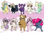 1upgobbo abs absurd_res aipom anthro big_penis clothing dot_eyes dunsparce feet generation_1_pokemon generation_2_pokemon generation_3_pokemon generation_9_pokemon genitals glass grafaiai group hi_res jaino_(1upgobbo) jayce_(1upgobbo) kecleon male mankey nintendo nude penis penis_size_difference pokemon pokemon_(species) sableye simple_eyes size_difference smeargle smile tail thick_thighs ursaring vileplume wigglytuff wings