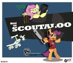  cub equine female feral fluttershy_(mlp) friendship_is_magic heavy heavy_(team_fortress_2) horse mammal my_little_pony pegasus pony scootaloo_(mlp) scout scout_(team_fortress_2) team_fortress_2 wings wolfjedisamuel young 