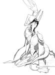 ambiguous_gender animal_humanoid anthro armor arthropod arthropod_humanoid arthropod_taur cape centipede centipede_humanoid centipede_taur clothing duo eye_penetration hi_res hollow_eyes hollow_knight_(character) humanoid male myriapod myriapod_humanoid myriapod_taur pale_king_(hollow_knight) pure_vessel_(hollow_knight) questionable_consent sicksinnerk taur