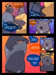  absurd_res anthro arm_hair arm_tuft beanie binturong black_body black_fur blue_eyes blush blush_lines body_hair bottomwear bulge bulge_grab cheek_tuft clothing comic crow's_feet denim denim_bottomwear denim_clothing dialogue duo ear_tuft elbow_tuft eyebrows facial_tuft father_(lore) father_and_child_(lore) father_and_son_(lore) fur grey_body grey_clothing grey_eyebrows grey_fur grey_shirt grey_topwear happy_trail hat headgear headwear hi_res incest_(lore) jeans khaki_pants male male/male mammal nipples one_eye_closed overweight overweight_male pants parent_(lore) parent_and_child_(lore) parent_and_son_(lore) pawpads quasarbearcat shirt shirtless smile son_(lore) speech_bubble stretch_marks text topwear tuft undressing viverrid whiskers wink yellow_clothing yellow_eyes yellow_shirt yellow_topwear 