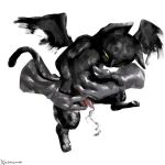 balls black_body black_cum bodily_fluids character_request colored_cum cum death_stranding digital_media_(artwork) domestic_cat erection eyes_closed felid feline felis feral genital_fluids genitals godforgiveme4 hi_res holding_another holding_another&#039;s_balls holding_another&#039;s_penis male mammal masturbation nude penis simple_background solo tail tar unusual_bodily_fluids unusual_cum unusual_genital_fluids