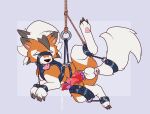 animal_genitalia animal_penis balls bdsm bodily_fluids bondage bound buttplug canid canine canine_genitalia canine_penis dusk_lycanroc egg_vibrator feral flowerbud generation_7_pokemon genital_fluids genitals knot looking_pleasured lycanroc male mammal nintendo penile penis plug_(sex_toy) pokemon pokemon_(species) precum sex_toy solo spread_legs spreading suspension suspension_bondage tongue tongue_out vibrator vibrator_on_knot_root vibrator_on_penis