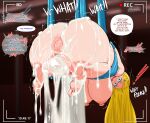 absurd_res after_sex after_vaginal anus arms_tied artist_name big_breasts big_butt blonde_hair bodily_fluids bound breasts butt cum cum_from_pussy cum_in_pussy cum_inside english_text fake_face_(artist) female gaping gaping_pussy genital_fluids genitals hair hi_res huge_butt humanoid humanoid_pointy_ears hylian legs_tied light_body light_skin long_ears long_hair male nintendo nude pointy_ears princess_zelda pussy rear_view solo suspension text the_legend_of_zelda watermark
