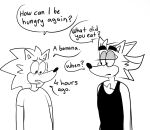 2025 anthro asking asking_another beastofeuthanasia black_clothing black_eyebrows black_nose black_shirt black_tank_top black_topwear chest_tuft clothed clothed_anthro clothed_female clothing digital_drawing_(artwork) digital_media_(artwork) duo english_description english_text eulipotyphlan eyebrows female frown grey_eyelids greyscale half-closed_eyes hedgehog larger_anthro larger_male looking_at_another looking_at_partner male male_anthro mammal meme monochrome narrowed_eyes open_frown open_mouth question sega shadow_the_hedgehog shirt shitpost simple_background size_difference sketch smaller_anthro smaller_male sonic_the_hedgehog sonic_the_hedgehog_(series) standing t-shirt talking_to_another talking_to_partner tank_top text thick_eyebrows thin_eyebrows topwear tuft white_background white_clothing white_shirt white_t-shirt white_topwear