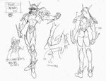  90s armor character_design choujin_gakuen_gowcaizer gowcaizer kaiza_isato oobari_masami power_suit production settei technos voltage_fighter_gowcaizer 