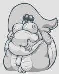 4_fingers 4_horns anthro autumz balls belly belly_overhang belly_squish big_belly big_breasts big_nipples big_penis big_tail bodily_fluids breasts cassel_(autumz) deep_navel dragon dripping fingers flaccid foreskin genital_fluids genital_raphe genitals grey_background greyscale gynomorph hand_on_belly horn huge_belly huge_hips huge_tail huge_thighs hyper hyper_tail intersex inverted_nipples leaking_precum looking_at_viewer looking_down low-angle_view monochrome multi_horn mythological_creature mythological_scalie mythology navel nipples obese obese_anthro obese_gynomorph obese_intersex overweight overweight_anthro overweight_gynomorph overweight_intersex penis precum precum_drip raphe_(anatomy) saggy_balls scales scalie scrotal_raphe simple_background sketch solo squish tail thick_tail thick_thighs trans_(lore) trans_woman_(lore) ventral_scales wide_eyed wide_hips