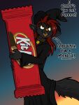 2024 5_fingers ambiguous_gender anthro asking big_tail biped black_body black_clothing black_dress black_eyebrows black_fur black_inner_ear_fluff black_text blurred_background candy candy_bar canid canine canis carrying_another cheek_tuft clothed clothing collar collar_tag colored description dessert dialogue digital_drawing_(artwork) digital_media_(artwork) dress ear_piercing english_text exclamation_point eyebrow_through_hair eyebrows facial_piercing facial_tuft fangs female_(lore) fingers fluffy fluffy_tail food front_view fur fur_tuft giant_candy giant_food gold_piercing gradient_background grey_background grey_inner_ear grey_inner_ear_fluff grey_piercing grey_text hair halloween happy hat headgear headwear holding_candy holding_food holding_object holidays humanoid_hands industrial_piercing inner_ear_fluff kitkat lennox line_art lip_piercing logo long_dress long_hair looking_at_another looking_up loose_sleeves maddie_(lennox) magic_user mammal micro monotone_body monotone_fur name_tag offscreen_character open_mouth open_smile orange_eyes orange_nose piercing question question_mark questioning raised_eyebrows red_envelope red_hair shaded simple_background size_difference smaller_ambiguous smaller_anthro smile smiling_at_another solo standing tail teeth text three-quarter_view tongue topwear translucent translucent_hair tuft url walking watermark wearing_costume wearing_hat white_text wide_eyed witch witch_costume witch_dress witch_hat wolf yellow_eyes yellow_nose yellow_piercing yellow_tongue