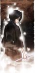  artist_request black_hair bleach glowing jpeg_artifacts kuchiki_rukia shikai sode_no_shirayuki_(shikai) solo sword weapon 