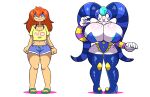 absurd_res after_transformation clown female female/female hi_res human jester mammal prinnydood transformation transformation_sequence
