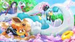 &lt;3 16:9 2023 4k absurd_res ambiguous_gender anthro avian beak big_tail bird blue_body blue_feathers blush bodysuit brush buizel clothed clothing detailed_background diaper diaper_under_clothing digital_drawing_(artwork) digital_media_(artwork) ducklett eevee embarrassed eyewear feathers generation_1_pokemon generation_2_pokemon generation_4_pokemon generation_5_pokemon glasses glistening hi_res latex legendary_pokemon lugia mammal marine multicolored_body nintendo open_mouth orange_body pokemon pokemon_(species) pool_toy sexotheque size_difference skinsuit smile soap swim_ring tail tight_clothing tongue two_tone_body underwear white_body widescreen yellow_eyes