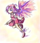  animal_ears bad_id bad_pixiv_id hat mystia_lorelei pink_hair purple_eyes shirue shoes solo touhou winged_shoes wings 