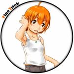  ahoge copyright_request lowres red_hair short_hair sin1 solo 