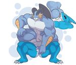2023 3_toes 4_fingers abs absurd_res amphibian anal anthro anthro_rimming anthro_rimming_anthro anthro_rimming_male anthrofied balls barazoku bayou_(fellamellow) belly biped black_eyes blue_arms blue_back blue_background blue_butt blue_face blue_feet blue_fin blue_fins blue_hands blue_legs butt claws countershade_belly countershade_butt countershade_face countershade_neck countershade_torso countershading digital_drawing_(artwork) digital_media_(artwork) duo fan_character feet fin fingers front_view generation_3_pokemon genitals geometric_background gills hand_on_crotch hand_on_genitalia hand_on_partner&#039;s_genitalia hand_on_partner&#039;s_penis hand_on_penis hi_res humanoid_hands male male/male male_rimming_anthro male_rimming_male manly marine monotone_arms monotone_back monotone_butt monotone_legs mouth_closed multicolored_body multicolored_butt muscular muscular_anthro muscular_arms muscular_legs muscular_male nintendo nippleless nostrills oral orange_gills orange_sclera pecs penis pokemon pokemon_(species) pokemorph pumpking_wolf rear_view red_eyes rimming rimming_male sex sharpedo simple_background swampert toes tongue two_tone_body two_tone_butt vein veiny_penis white_background white_belly white_body white_butt white_chest white_claws white_countershading white_face white_neck white_penis