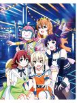  ahoge animal_ears artbook asaka_karin blonde_hair blue_dress blue_eyes braid breasts brown_hair butterfly_(love_live!) dress emma_verde fake_animal_ears freckles green_dress hair_ornament hat highres jewelry konoe_kanata la_bella_patria_(love_live!) long_hair looking_at_viewer love_live! love_live!_nijigasaki_high_school_idol_club medium_hair miyashita_ai multiple_girls multiple_moles necklace non-web_source official_art orange_eyes orange_skirt orange_tank_top pink_hair purple_dress purple_eyes purple_hair saiko_heart_(love_live!) short_hair skirt smile tank_top tennoji_rina thighhighs thumbs_up top_hat tsunagaru_connect_(love_live!) twintails vivid_world_(love_live!) 