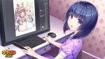  :d animal_ear_fluff animal_ears blue_bow blue_eyes blue_shoes bow cat_ears cat_girl cat_tail chibi chocola_(nekopara) computer_keyboard computer_mouse copyright_name desk drawer drawing_(action) game_cg heart logo minazuki_shigure monitor nekopara official_art orange_eyes pajamas pillow pink_bow purple_eyes purple_pajamas red_shoes sayori_(neko_works) shoes short_hair smile stylus tail vanilla_(nekopara) 