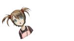  :o aqua_eyes blouse brown_hair dress game_cg green_eyes hair_between_eyes hair_tie highres huke official_art pinafore_dress pink_dress purple_shirt ringed_eyes shirt short_twintails sidelocks sleeveless sleeveless_dress square_pupils steins;gate steins;gate:_linear_bounded_phenogram tennouji_nae transparent_background twintails 