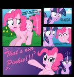  ? blue_eyes comic cutie_mark duo equine friendship_is_magic hair horn horse my_little_pony navel open_mouth pink_hair pinkie_pie_(mlp) pony purple_eyes purple_hair smile thex-plotion twilight_sparkle_(mlp) twitching two_tone_hair unicorn 