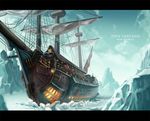  ice no_humans pixiv_fantasia pixiv_fantasia_new_world scenery ship snow watercraft 