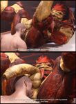 3d_(artwork) absurd_res alien anal big_dom_small_sub bioware butt cheap-wazoo commander_shepard digital_media_(artwork) dominant dominant_humanoid dominant_male duo electronic_arts english_text erection genitals hi_res holding_head holding_partner human human_on_humanoid humanoid humanoid_dominating_human interspecies krogan larger_humanoid larger_male looking_pleasured male male/male mammal mass_effect masturbation multicolored_body muscular muscular_human muscular_humanoid muscular_male nude oral penis red_body rimming sex size_difference smaller_human smaller_male submissive submissive_human submissive_male text urdnot_wrex yellow_body