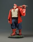 3d_(artwork) anthro bear clothed clothing digital_media_(artwork) fur hi_res justgruff kumatetsu male mammal muscular muscular_anthro muscular_male pecs red_body red_fur solo the_boy_and_the_beast