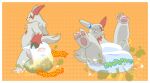 anthro clothed clothing diaper diaper_fetish diaper_only diaper_use digital_media_(artwork) english_text fart feces fur generation_3_pokemon hi_res male multiple_scenes nintendo pokemon pokemon_(species) poofypludo pooping simple_background soiled_diaper soiling soiling_diaper solo tail text topless unclean_diaper used_diaper wearing_diaper zangoose